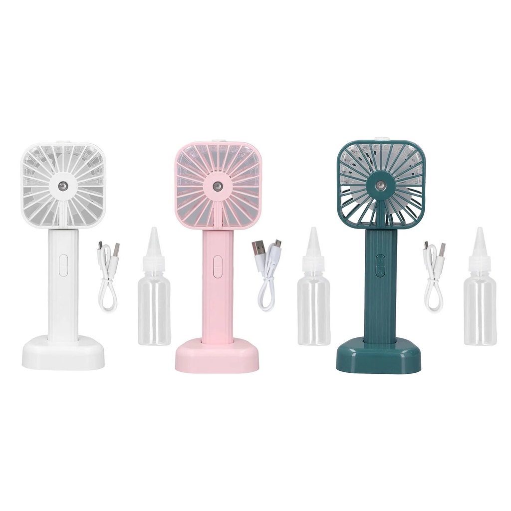 Portable Handheld Cooling Fan Stable Base Hand Held Misting Fan