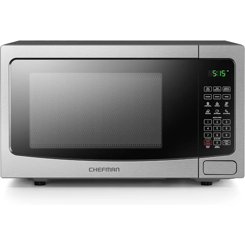 Countertop Microwave Oven 1.1 Cu. Ft. Digital Stainless Steel Microwave