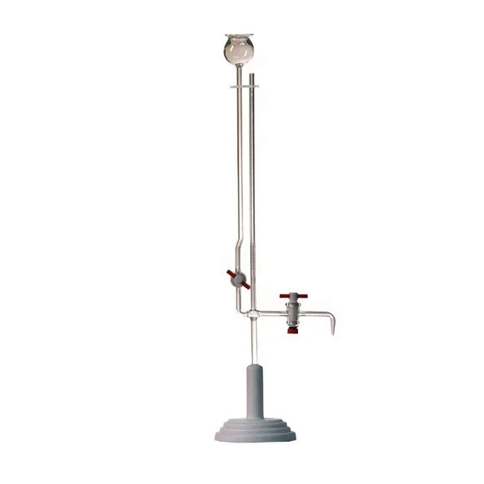 Lab Borosil Glass Acid Micro Burette With Wooden Stand Shopee Philippines