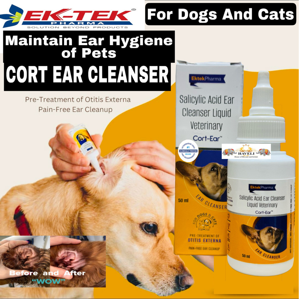 Quality products fashion front 50ML Cleanser EkTek For Cort Cats Ear