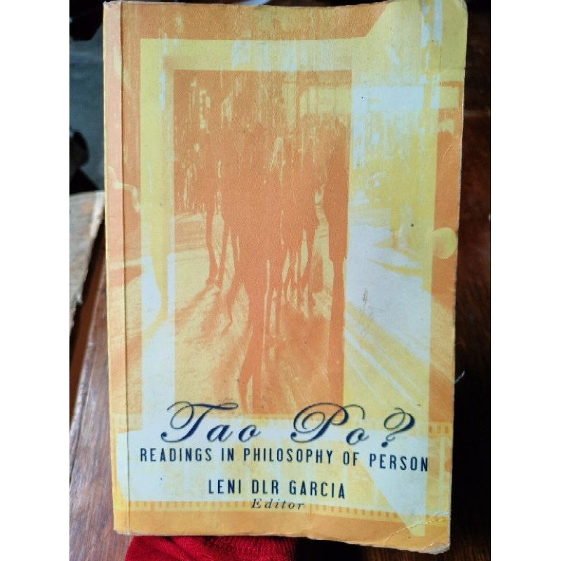 Tao Po?: Readings in Philosophy of Person | by LENI DLR GARCIA | Shopee ...