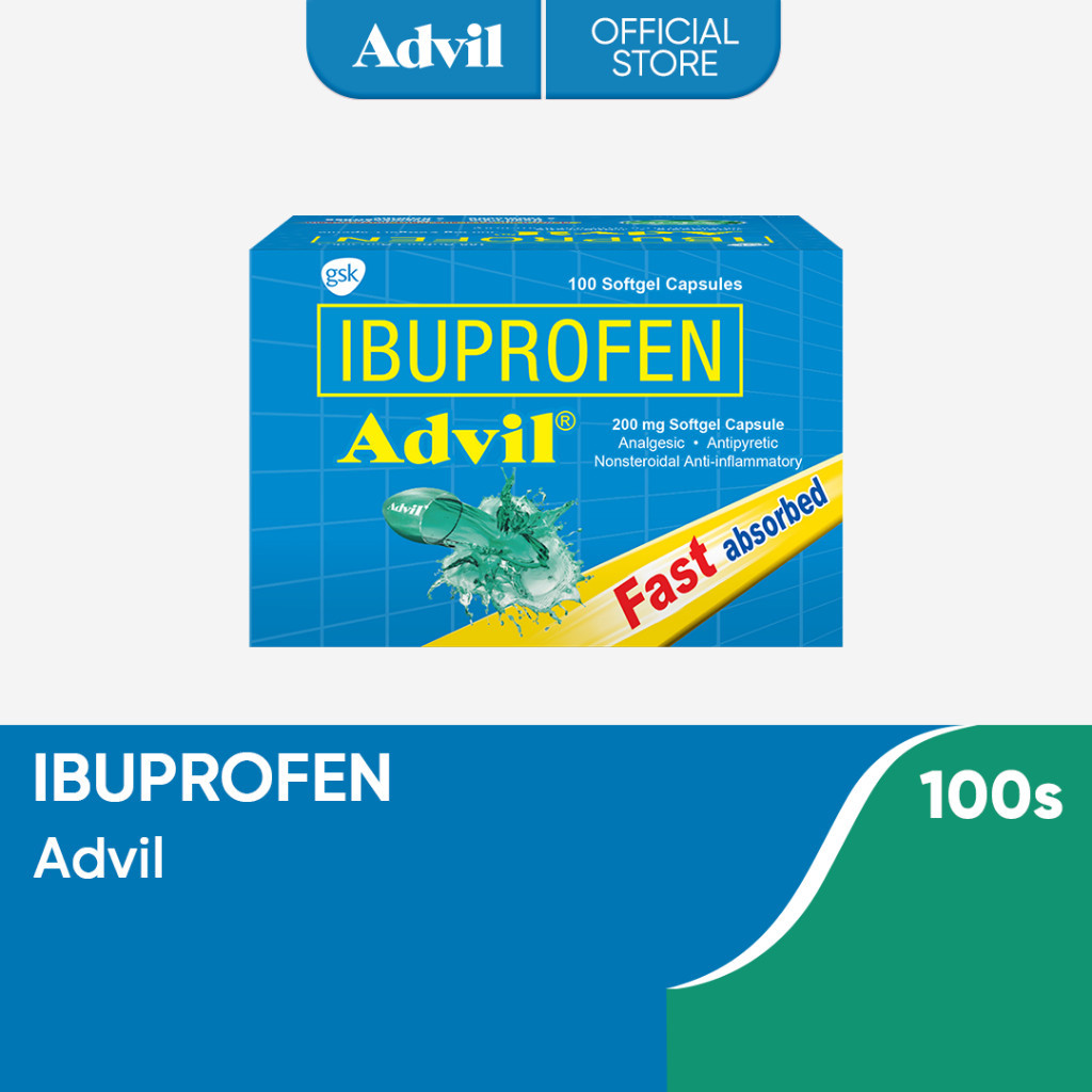 Advil Liquigel Ibuprofen 100s | Shopee Philippines