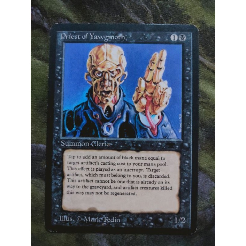 MTG - Priest of Yawgmoth - ANTIQUITIES | Shopee Philippines