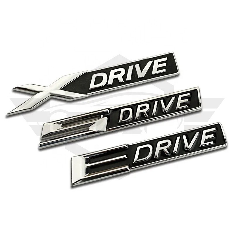 3D Metal Car S DRIVE E DRIVE X DRIVE Emblem Badge Fender Sticker For ...