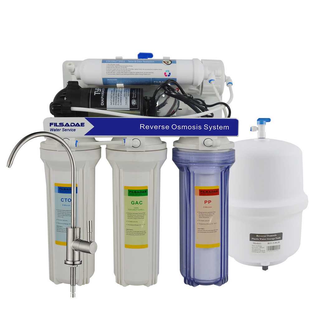 5Stage UnderSink Reverse Osmosis Drinking Water Filtration System 75G