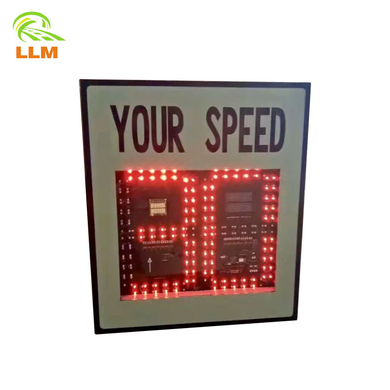 Outdoor Solar Power Radar Led Display Portable Radar Speed Sign ...