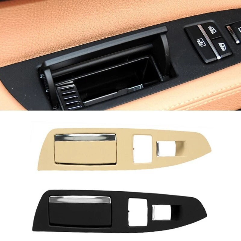 1PC Car Ashtrays Cover ABS Rear Door Ashtray Box Cover Panel Trim For
