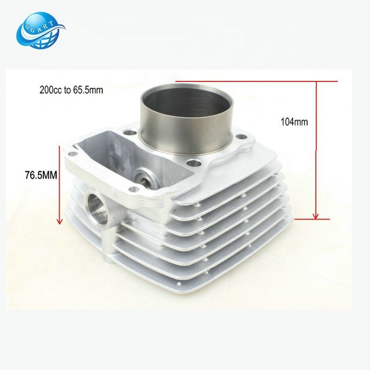 motorcycle cylinder head parts 200cc motorcycle cylinder block kit 65