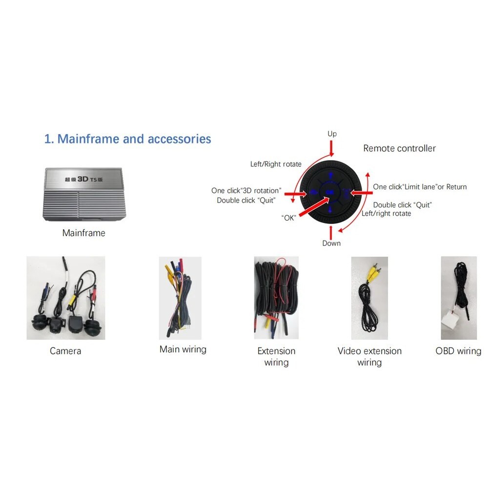 360 camera 1080p for cars HD 3dahd rear view camera Around View cars ...