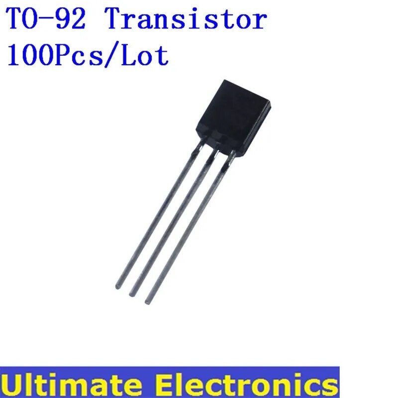 30v 100Pcs/Lot TO-92 Transistor 2N2222 2N2907 2N3904 2N3906 2N5401 ...