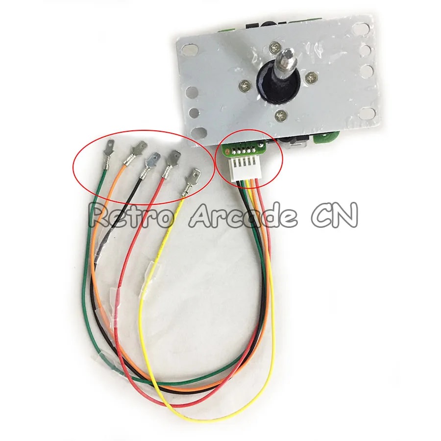 ☁5Pin Joystick Cable Conversion Wiring Arcade Wire harness 4.8mm to ...