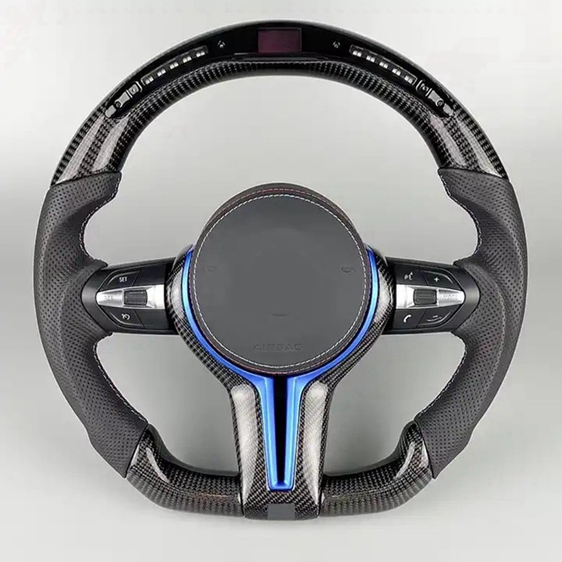 Car Custom Steering Wheel Led Rgb Cf Real K Custom Real Carbon