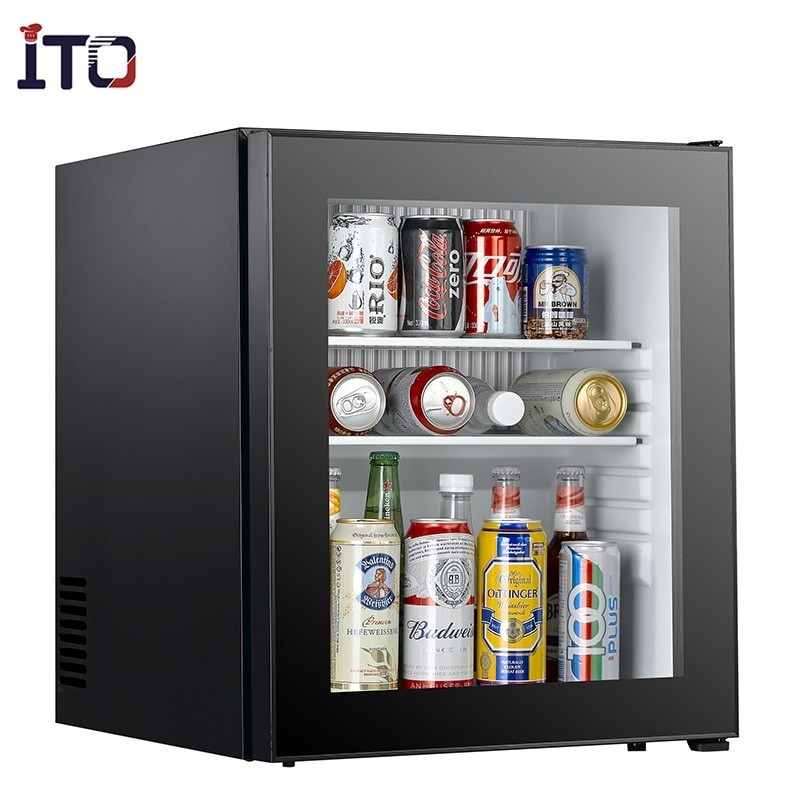 commercial hotel room display energy drink compressor mini bar fridge ...