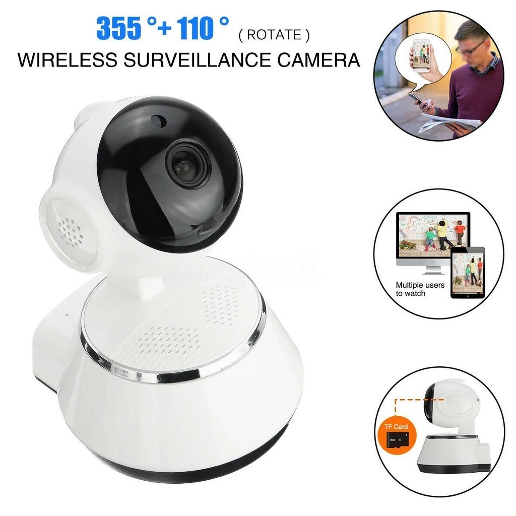 V380 Pro Mini IP Camera HD Auto Tracking Night Vision Infrared Baby ...