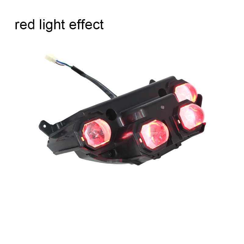Electric motorcycle bicycle headlights monkey headlights assembly red