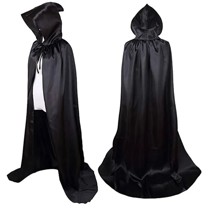 95i Halloween Plague Doctor Cosplay Costume Hooded Cloak Birds Beak