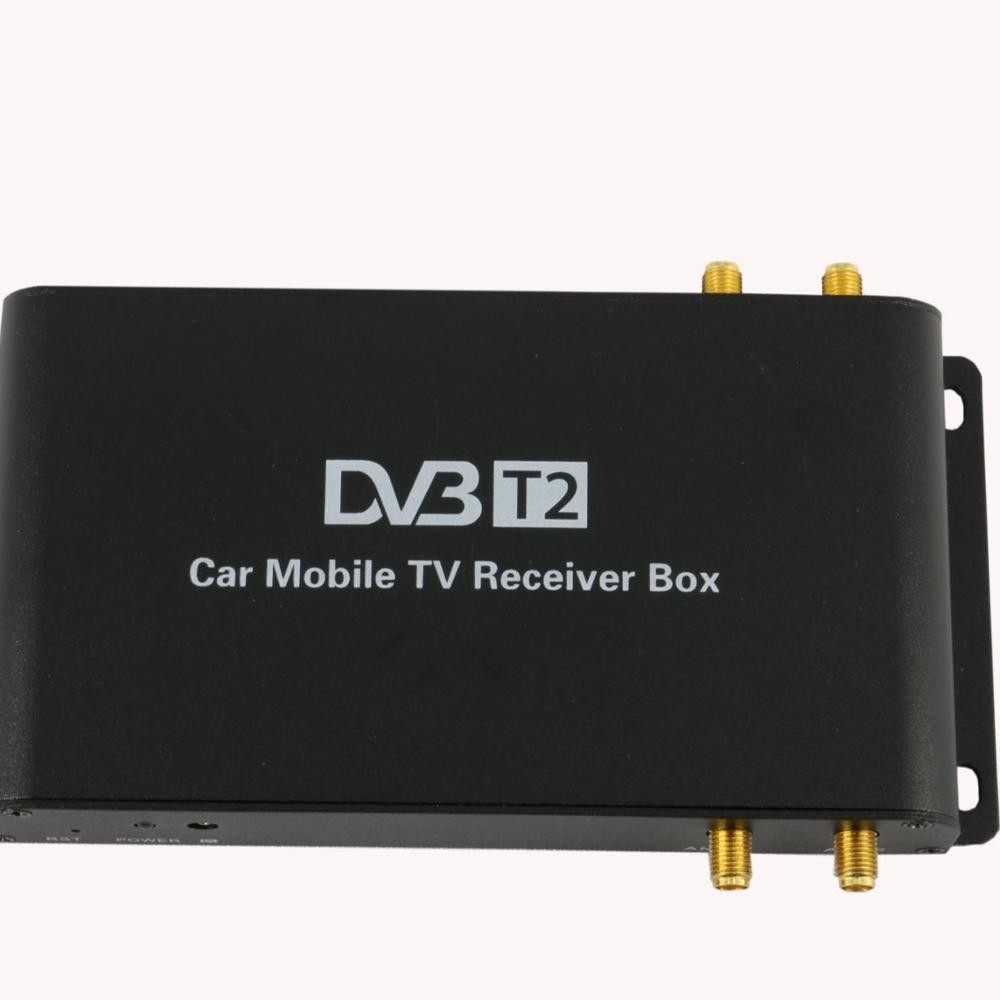 Car dvbt2 tv tuner with 4 antennas 4 chipset inside with h.264