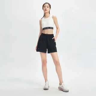 ANTA Women Exercise Cross-Training Knit Shorts Relax Fit