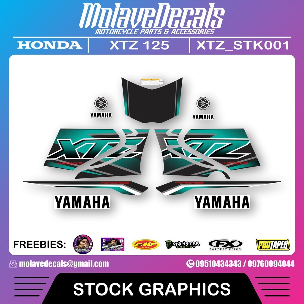 Yamaha XTZ 125 Stock Decals Original | Shopee Philippines