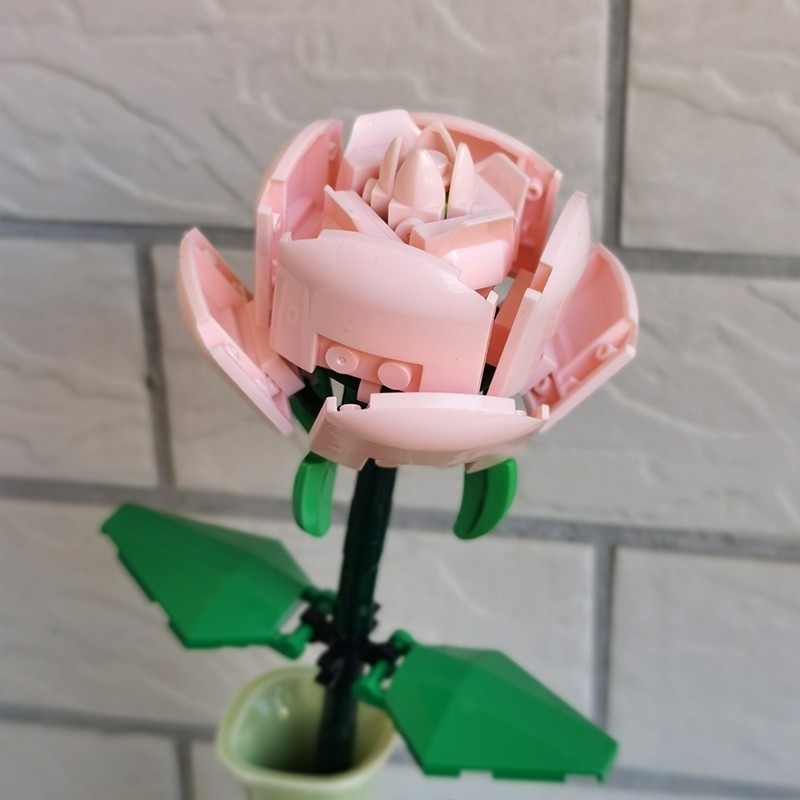 Potted rose bouquet small particle assembly block toy desktop decoration  girl gift Blocks Gift Building block flower toys New Year and Valentine's  Day gift | Shopee Philippines