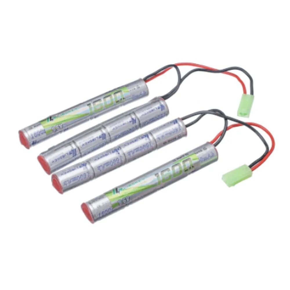 2/3A 9.6V 1600mAh Butterfly Airsoft Battery Ni-Mh with Mini Tamiya ...