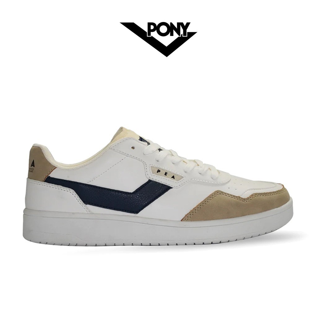 Pony Men's - Neutral (White/Beige/Navy) | Shopee Philippines
