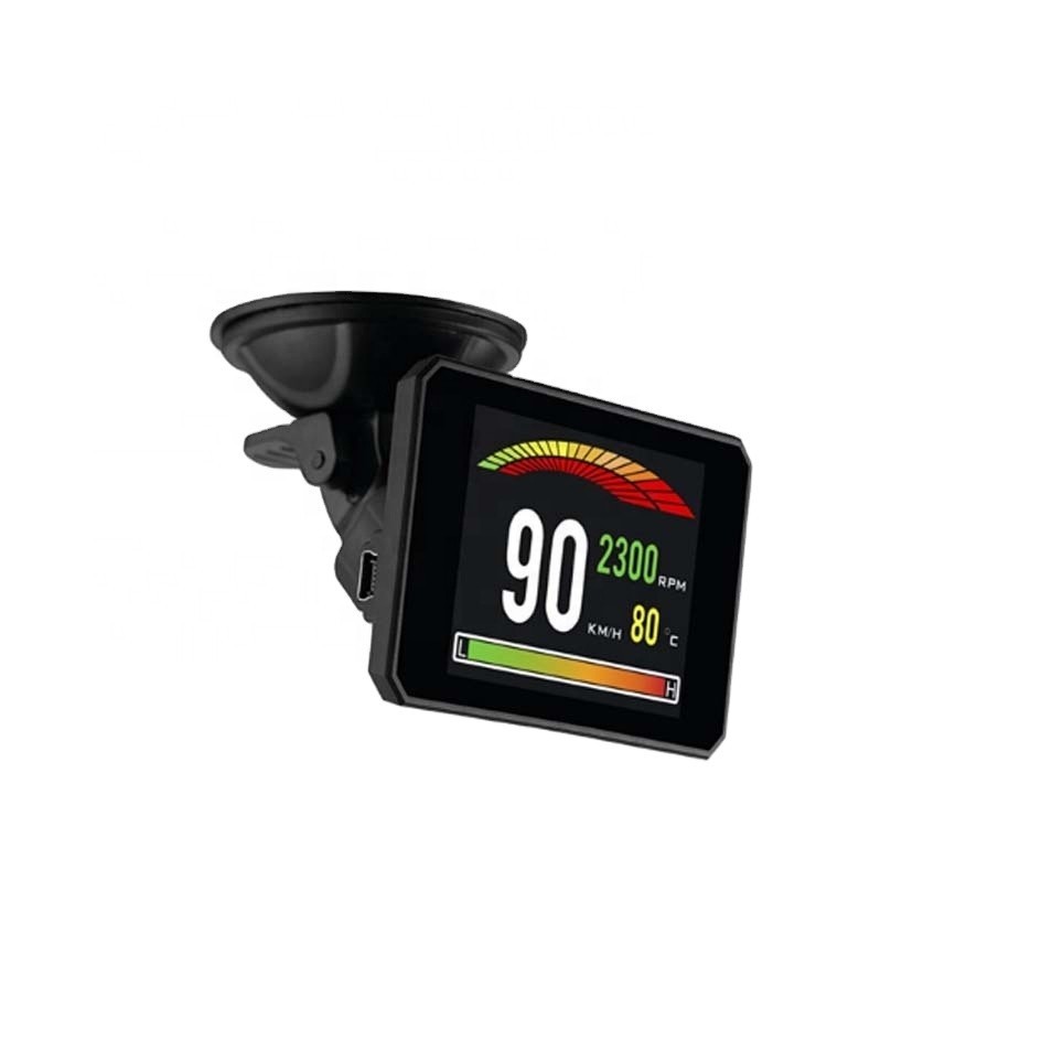 Latest P16 3 inch LCD screen trip computer with windshield suction ...