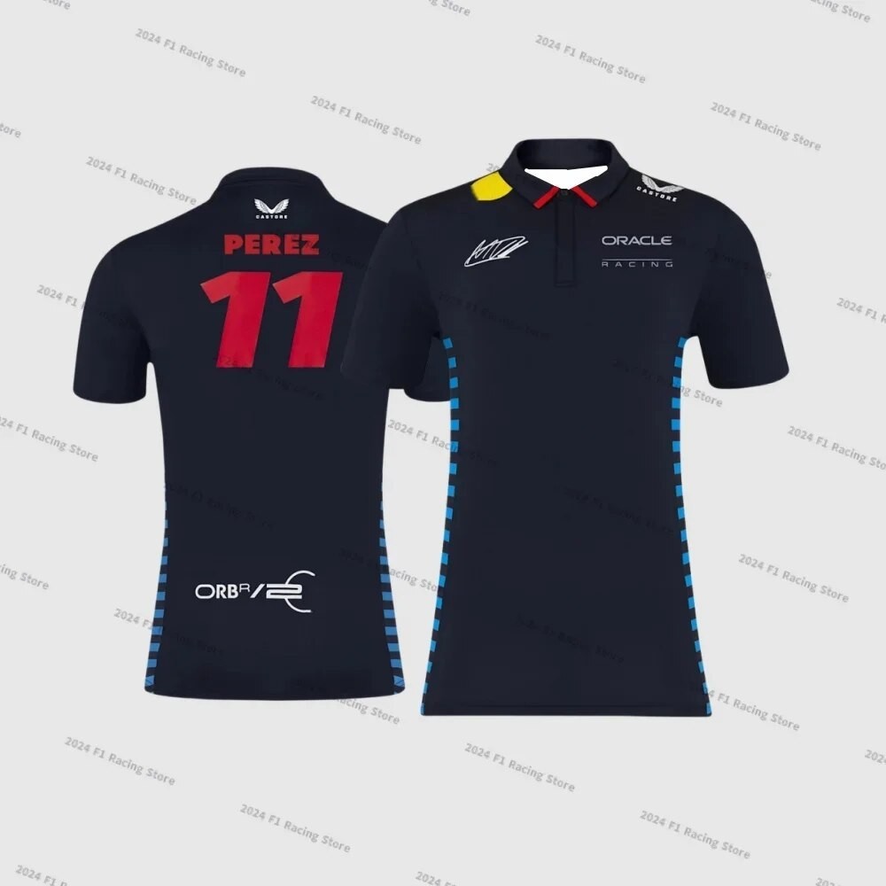 2024 Bull Team F1 2024 Checo Perez Polo Uniform Max Shirt Formula One ...