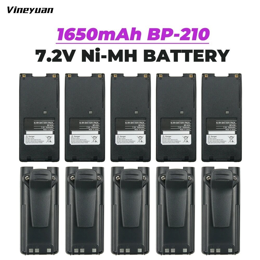 10X BP-210 1650mAh Ni-MH Battery For ICOM IC-T3H, IC-V8, IC-V81, IC-V82 ...