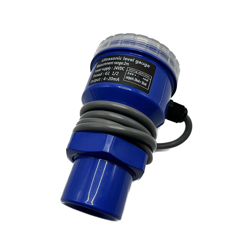 LED high-precision ultrasonic level meter integrated split sensor ...