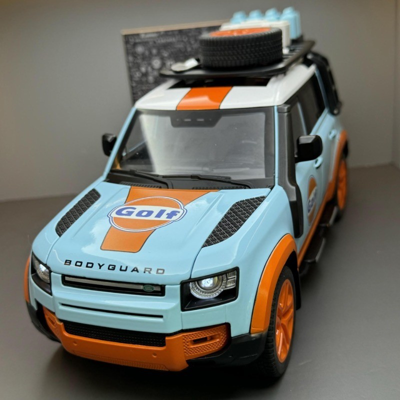 Diecast 1/18 Land Rover Defender 110 Camel Trophy Off Road Car Model ...