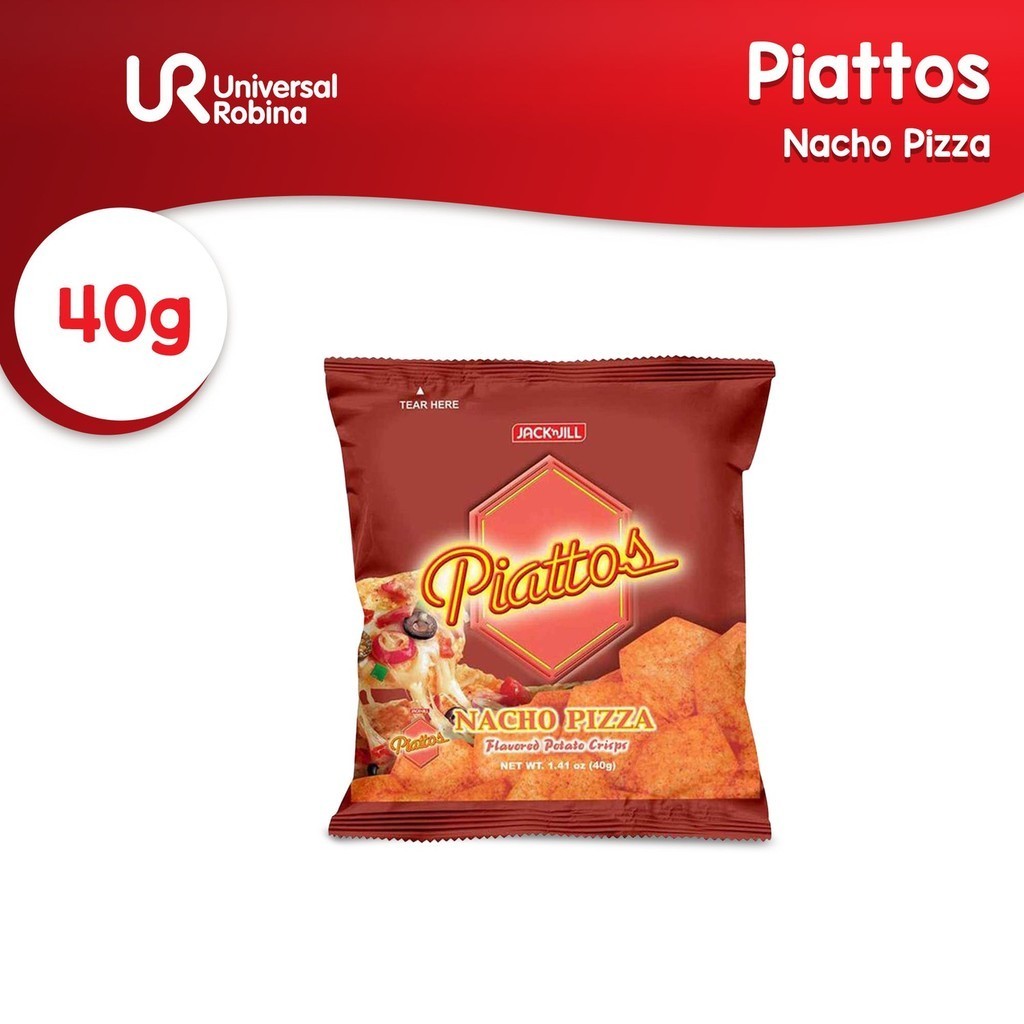 Piattos Nacho Pizza Flavored Potato Crisps 40g | Shopee Philippines