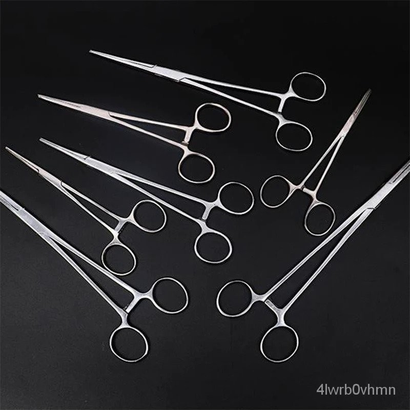 Stainless Steel Curved Tip and Straight Tip Forceps Locking Clamps ...