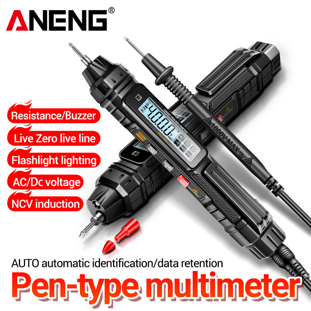 Multimeter Intelligent Pen Digital Multimeter Pen Backlit LCD Display ...
