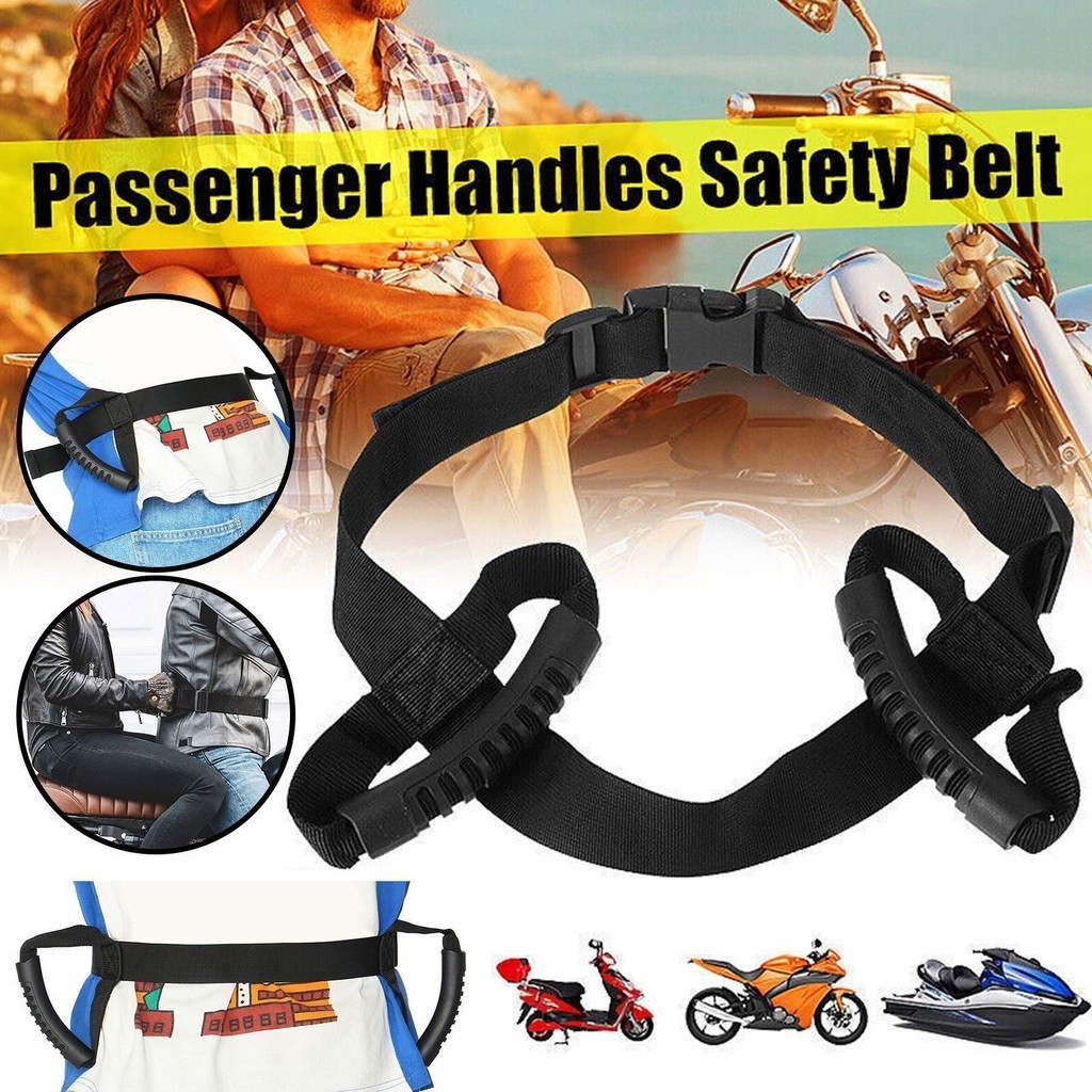 유Motorcycle Safety Belt Rear Seat Passenger Adjustable Harnes Grip