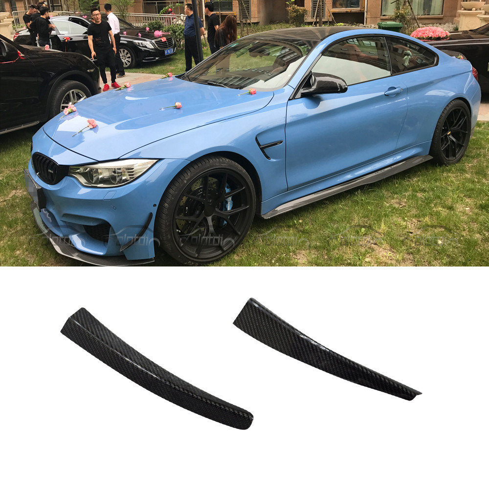 car front fenders Air Knife Carbon Fiber Splitter Fin Trims Fender F80 ...