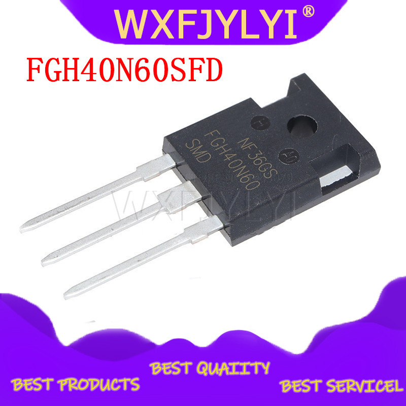 5x FGH40N60SFD IGBT Transistoren – TO-247 Gehäuse