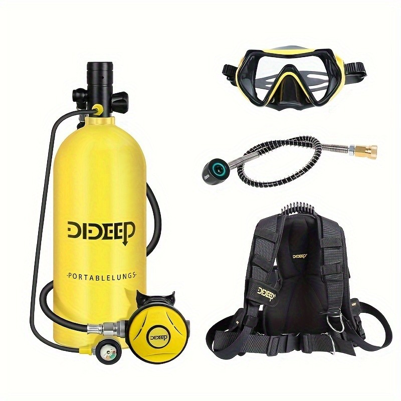 DIDEEP Portable 3L Mini Scuba Diving Cylinder Snorkel Air Tank