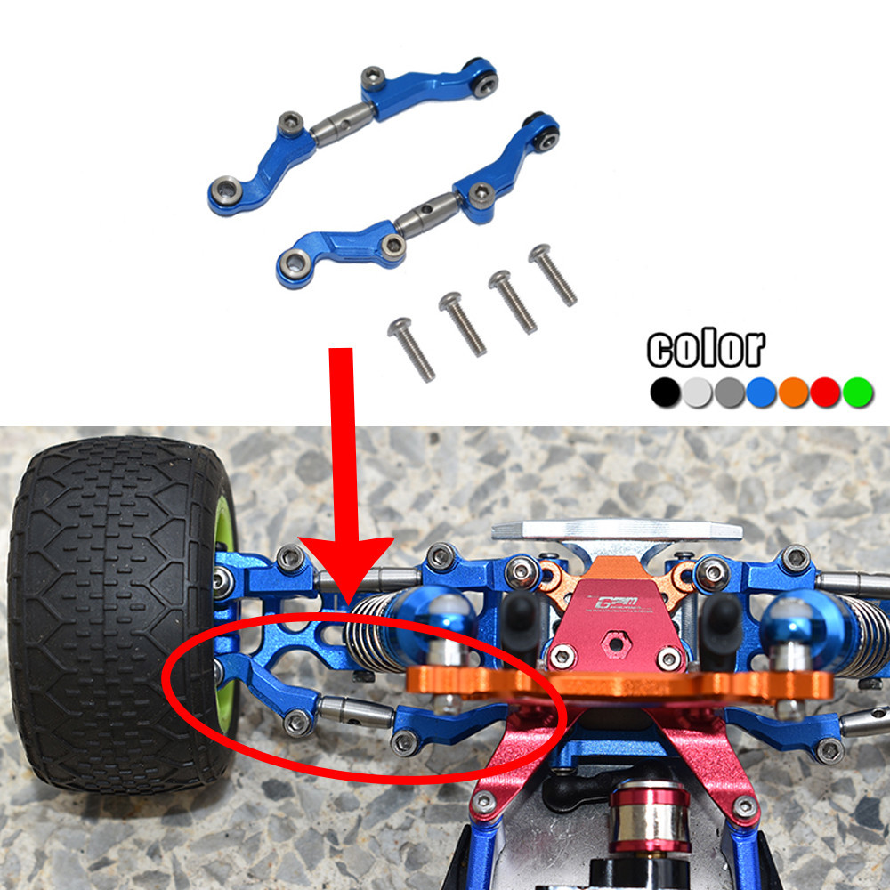 Losi Mini-T 2.0 Aluminum Front Knuckle Arm Set (Blue) - 1/18 Scale RC Upgrade Parts - View #7