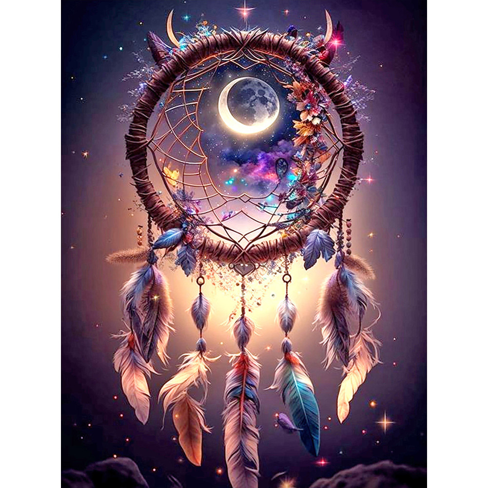 5D DIY Full Round Drill Diamond Painting Star Catcher Home Decoration ...