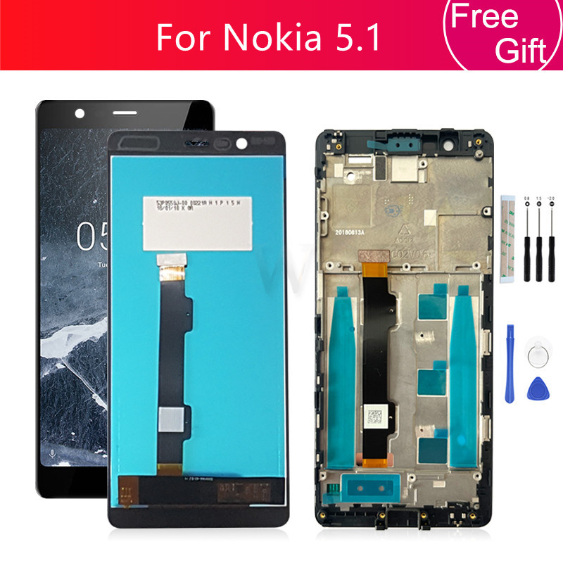 Ips Lcd For Nokia 5.1 Lcd Display Touch Screen Digitizer Assembly With 