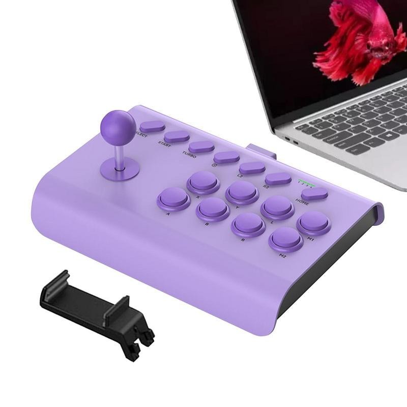♚Retro Arcade Fight Stick Arcade Game Fighting Joystick With Turbo ...