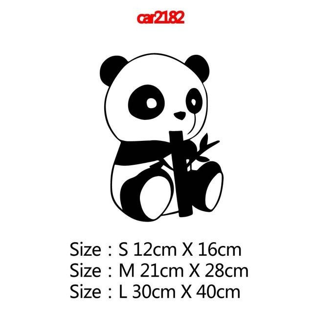 ☇Hot Sale Panda Car Stickers And Decals Funny Wrap Vinyl Animal Cover ...