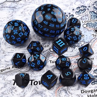 ☁15Pcs Polyhedral Dice Table Game Dice for DND RPG Dungeons and Dragons ...