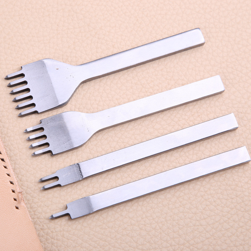 1pc Leather Spacing Punch Tool 3mm-6mm Hole Chisel Lacing Stitching ...