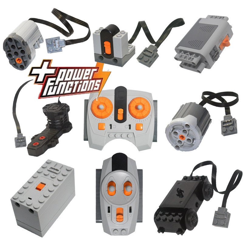 Lot De 2 Moteurs Power Functions M-Motor 8883 – Compatible LEGO Technic – ABS – Pour Projets Motorisés