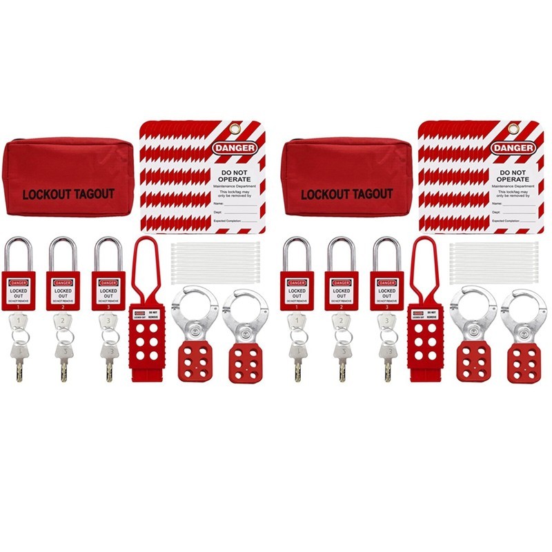 ⚔2Set Lockout Tagout Kit, Nylon Ties, Safety Padlocks With Number,Group ...