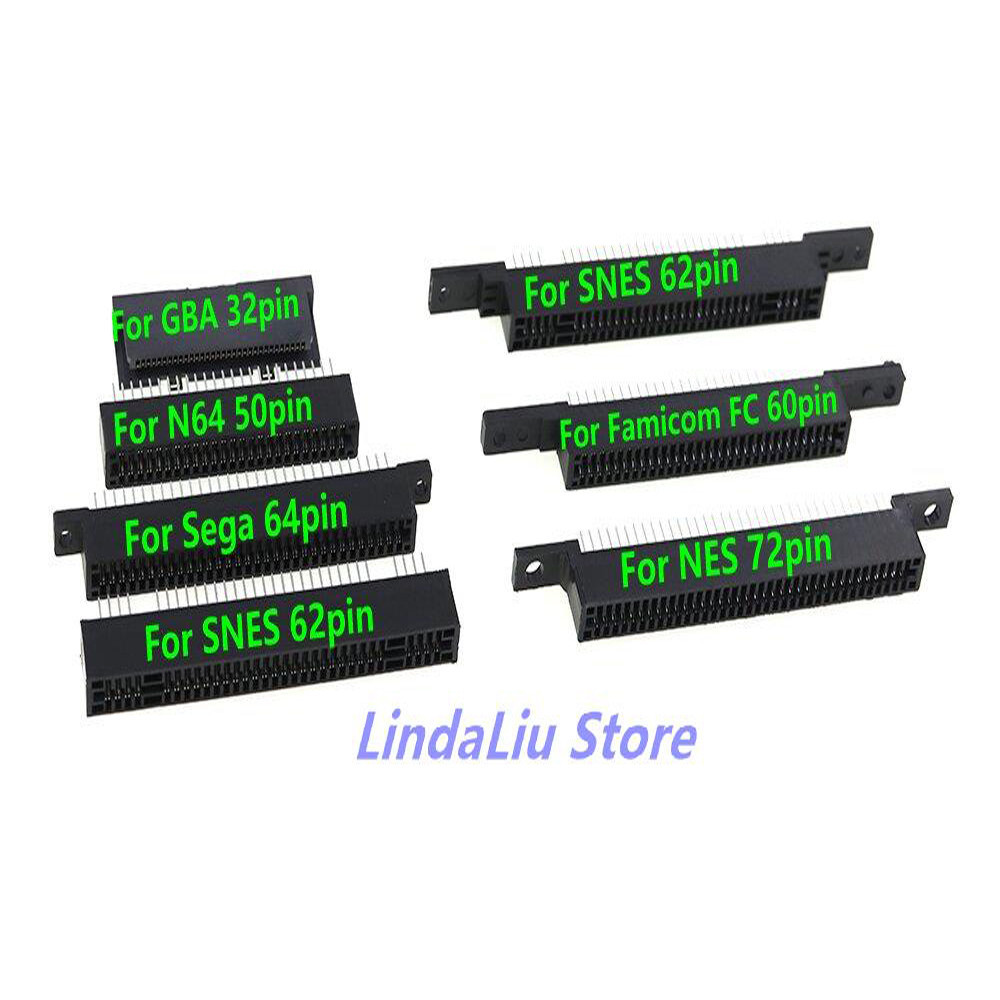 ☈32 Pin 62Pin 50Pin 64Pin 60Pin 72Pin Game Cartridge Card Slot Connector Adapter For GBA N64 SEG