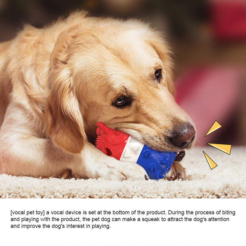 Pet Puppies Decompression Attract The Dogs Attention 3 Colors Tpr Tooth ...