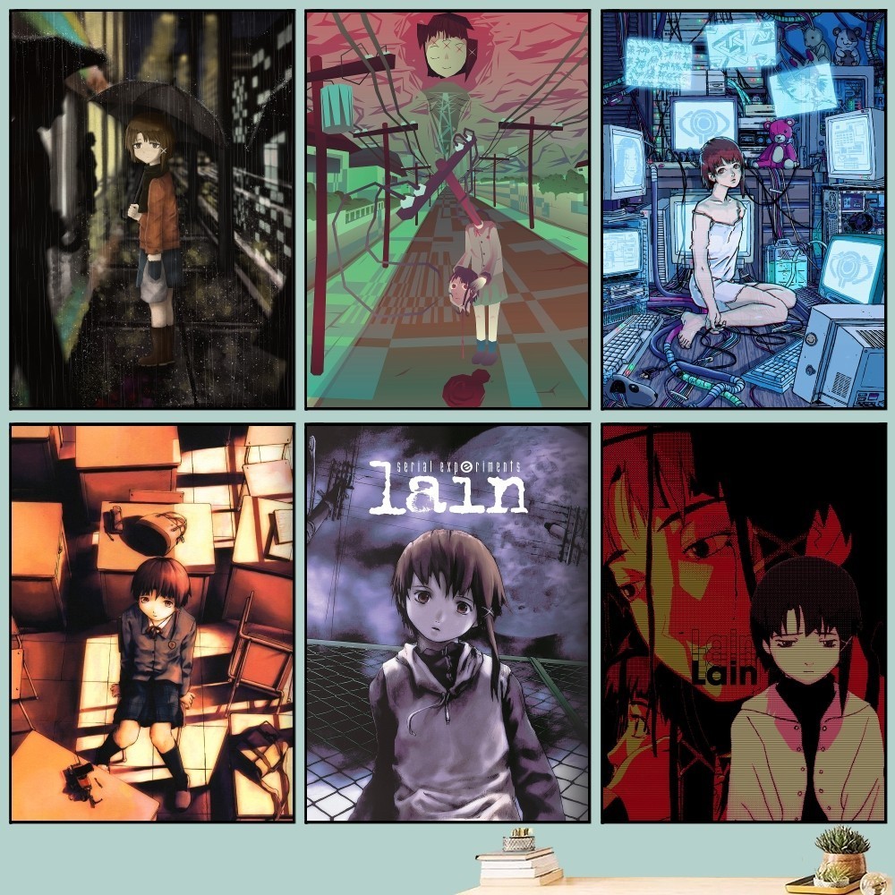 ♛Serial Experiments Lain Poster DIY Vintage Movie Poster Wall Art ...